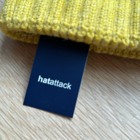 Hat Attack Color Knit Story Beanie in Yellow - Picture 4 of 5